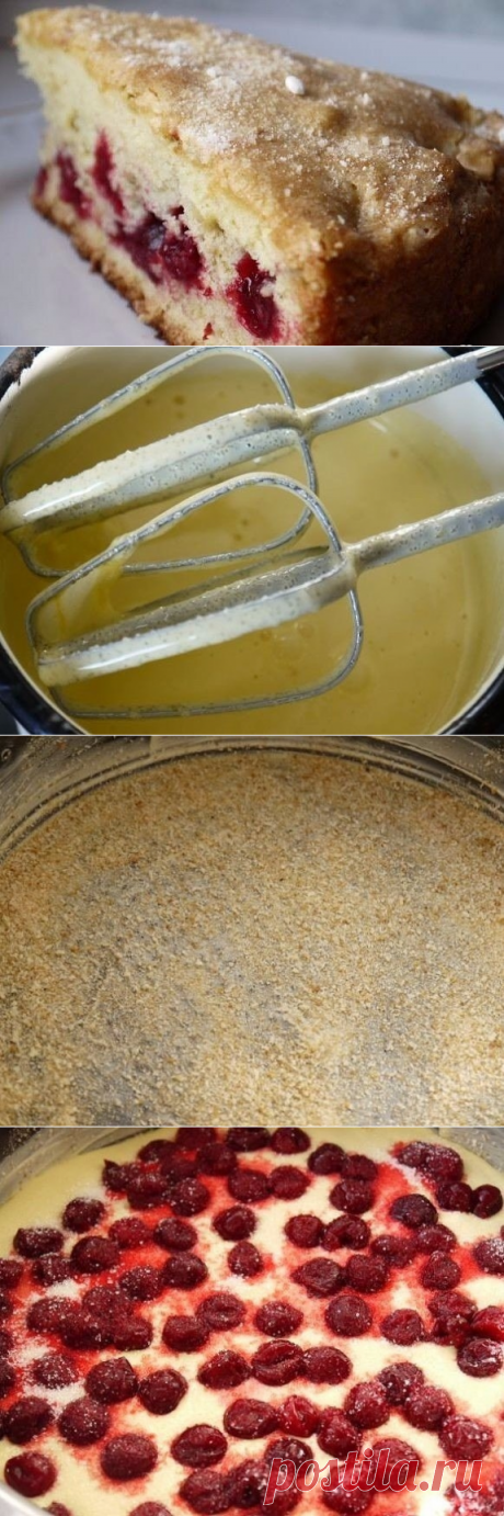 Как приготовить шарлотка с вишней   - рецепт, ингредиенты и фотографии