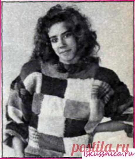 Свитер из лоскутов размер 48, III рост | Шитье