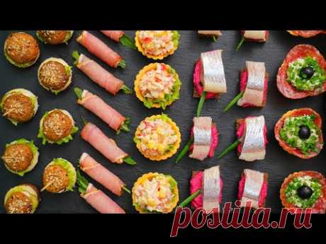 НОВОГОДНИЙ СТОЛ 2021 - 5 БЫСТРЫХ, ОРИГИНАЛЬНЫХ и ОЧЕНЬ ВКУСНЫХ ЗАКУСОК