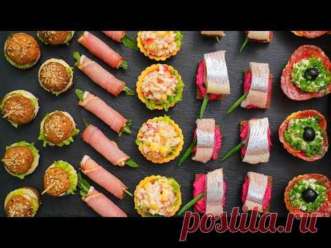 НОВОГОДНИЙ СТОЛ 2021 - 5 БЫСТРЫХ, ОРИГИНАЛЬНЫХ и ОЧЕНЬ ВКУСНЫХ ЗАКУСОК
