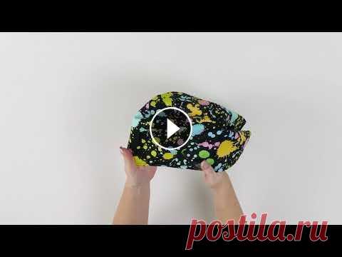 Медицинский колпак - Красочные кляксы (Желтый) — IN WHITE Медицинская шапочка - модель 4000, принтованная - Красочные кляксы (Желтый) — IN WHITE...