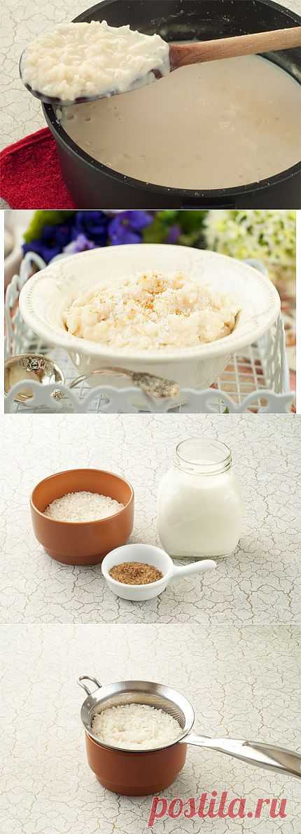 Рисовая каша на молоке. Вкусная и полезная рисовая каша на молоке — рецепт приготовления