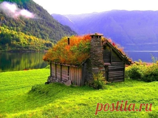 Домик у озера, Норвегия
