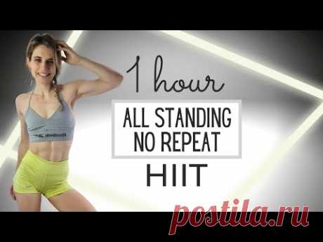 1 ЧАС HIIT ТРЕНИРОВКИ СТОЯ - 30 НА 10 ВЫКЛЮЧЕНО - КАРДИО - БЕЗ ПОВТОРЕНИЙ - ДОМА - ПОХУДЕНИЕ