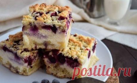 Тертый пирог с ягодами и творогом простой рецепт пошаговый Как сделать Тертый пирог с ягодами и творогом рецепт простой в духовке. Ох, как я люблю многослойные десерты. Такой ароматный и душевный пирог. - мука 350 гр., - сахар 100 гр., - холодное сливочное масло 120 гр., - яйцо куриное 1 шт., - холодная вода 50-100 мл., - разрыхлитель 1 ч. ложка, - соль