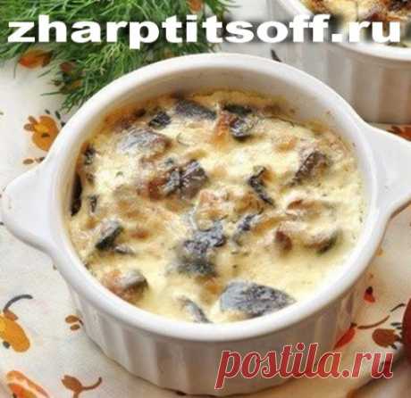 (+6) Куриный жульен из филе, шампиньонов, сыра