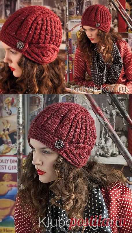 Шапочка-шлем из Vogue Knitting! | Клубок