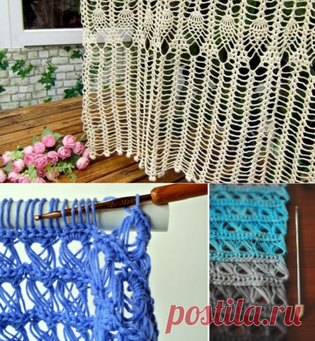 Как связать штору крючком: популярные техники для начинающих