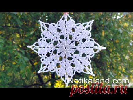 CROCHET EASY  Crochet Snowflake Pattern
