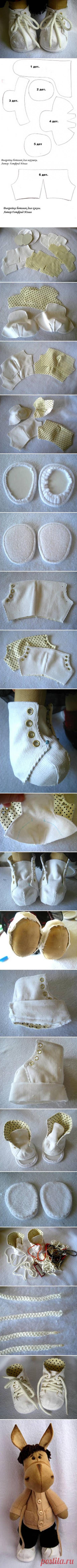 Обувь DIY для игрушки DIY проектов | UsefulDIY.com Поделки игрушки Обувь обувь для поделки игрушек