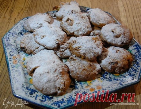 Овсяное печенье с имбирными цукатами и грецкими орехами