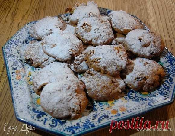 Овсяное печенье с имбирными цукатами и грецкими орехами