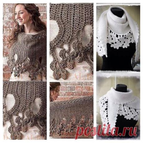 А не связать ли и нам оригинальные палантины, снуды, накидки и шапки? | Ирина Буланова | Яндекс Дзен