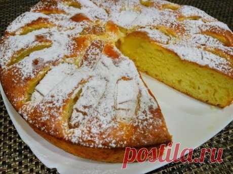 Нежная Шарлотка с Творогом и Яблоками в Духовке/ Рецепт Сочного Яблочного Пирога с Творогом - YouTube