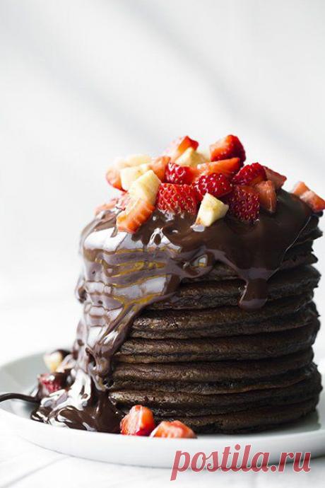 Шоколадно-кофейные блины