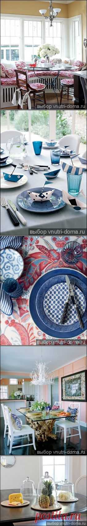 Варианты сервировки обеденного стола | Роскошь и уют