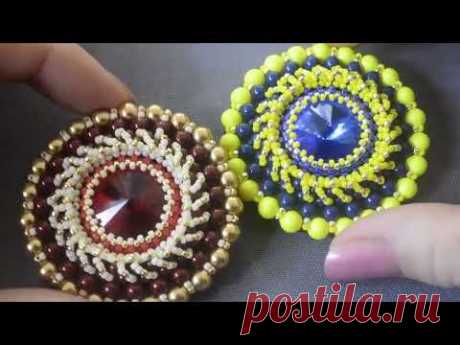 Brooch  Diana. Beading tuturial