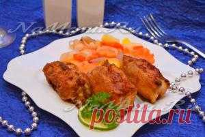 Окунь с овощами: рецепт
