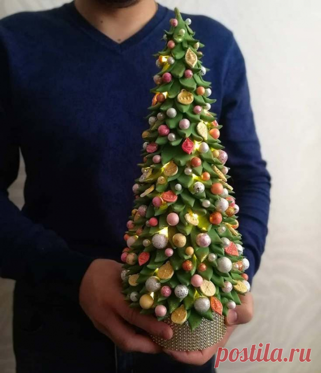 Елка из полимерной глины | 41 фото | Polymer clay craft