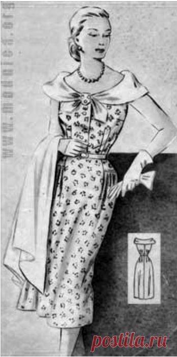 Выкройки платьев 50 х годов, раскрой, пошив, видео мк, 12 моделей - смотреть видео