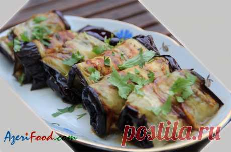 Бадымджан рулеты – AzeriFood.Com