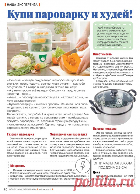 Выбираем пароварку