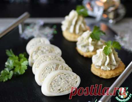 Кальмары, фаршированные сырным муссом – кулинарный рецепт