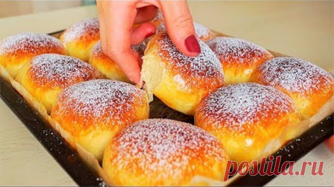 ПУХОВЫЕ БУЛОЧКИ С Начинкой | Мягкие, Пышные и Очень-очень вкусные!