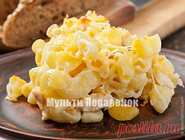 Запеканка из макарон в мультиварке | Мультиповаренок