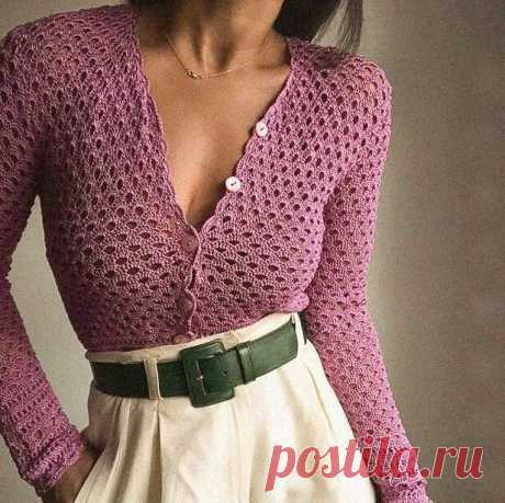 Порция винтажных кофточек для вяжущих крючком. Женственные модели со вкусом | Вяжем вместе! Пульс Mail.ru