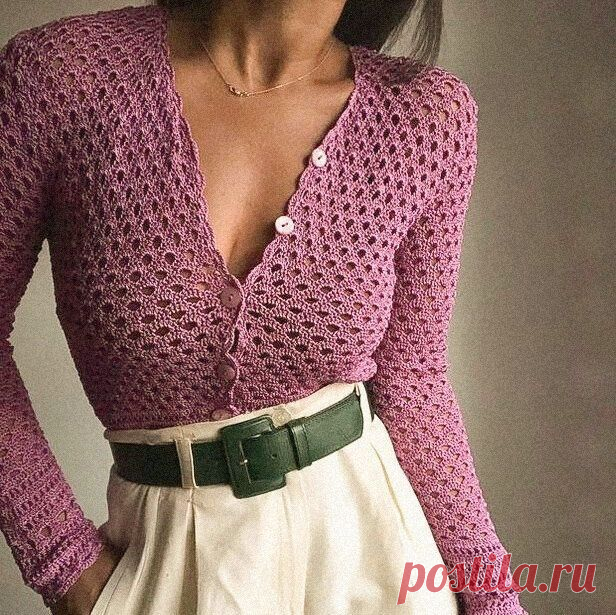Порция винтажных кофточек для вяжущих крючком. Женственные модели со вкусом | Вяжем вместе! Пульс Mail.ru