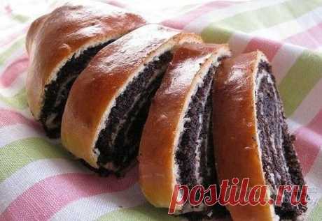 Творожный рулет с маком / Рукоделие
