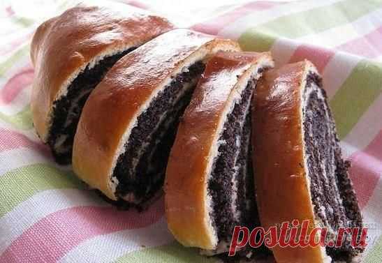 Творожный рулет с маком / Рукоделие