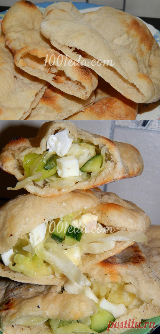 Питы-кармашки с капустной начинкой.