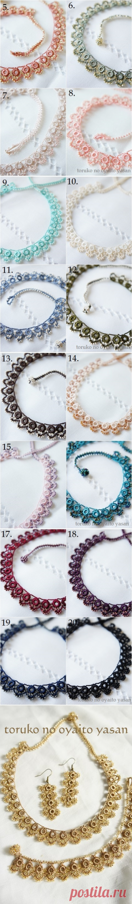 ボンジュックオヤのネックレス　ビーズアクセサリー