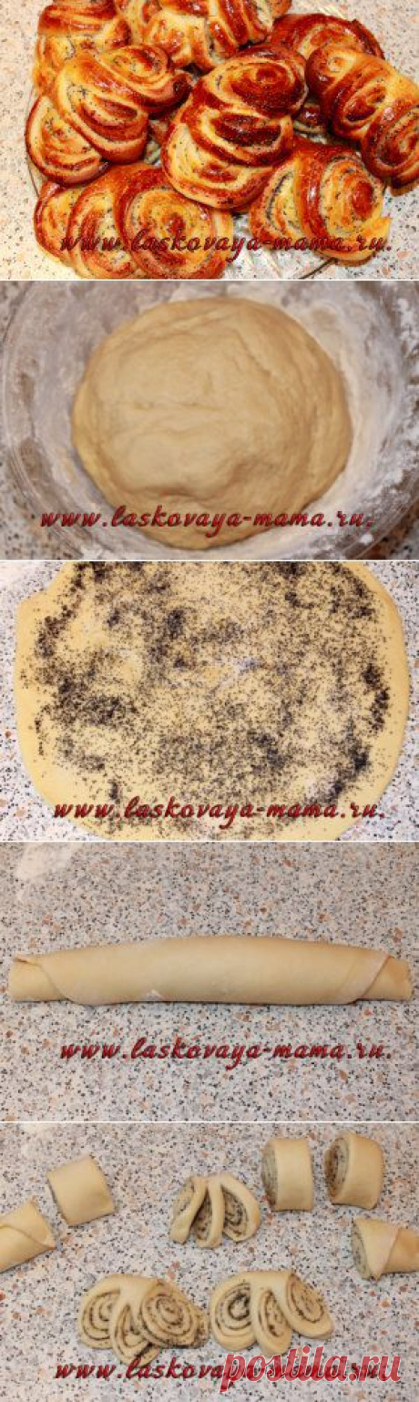 Сдобные булочки с маком