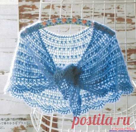 Шаль-фишю крючком. - Хенд-Мейд | HANDMADE - Страна Мам