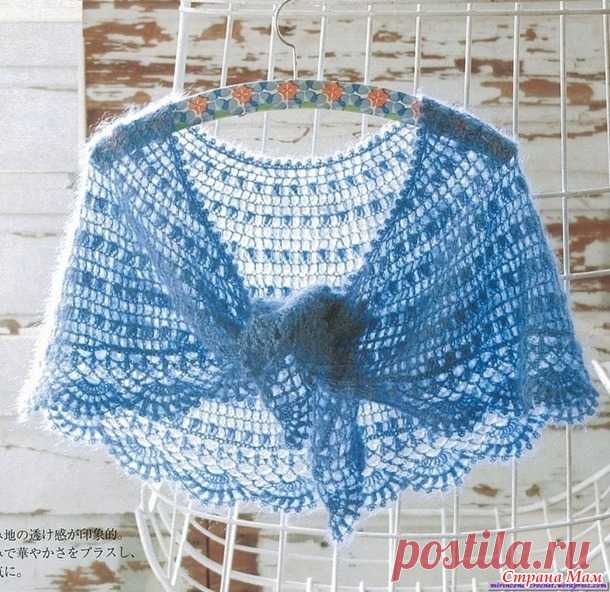 Шаль-фишю крючком. - Хенд-Мейд | HANDMADE - Страна Мам