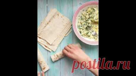Рулеты с картофелем и сыром: отличный перекус