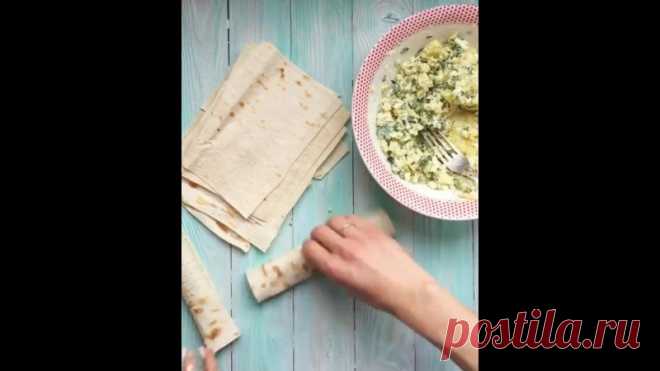 Рулеты с картофелем и сыром: отличный перекус