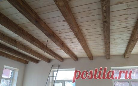 Красивое решение для отделки потолка с быстрым временем монтажа вместо ГКЛ или натяжного полотна. Что я сделал? (Варианты) | Строю для себя | Яндекс Дзен