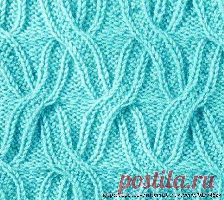 ​Интересные узоры для вязания на спицах
