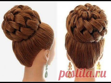 Свадебная , вечерняя прическа, прическа на выпускной. Wedding prom hairstyle - YouTube