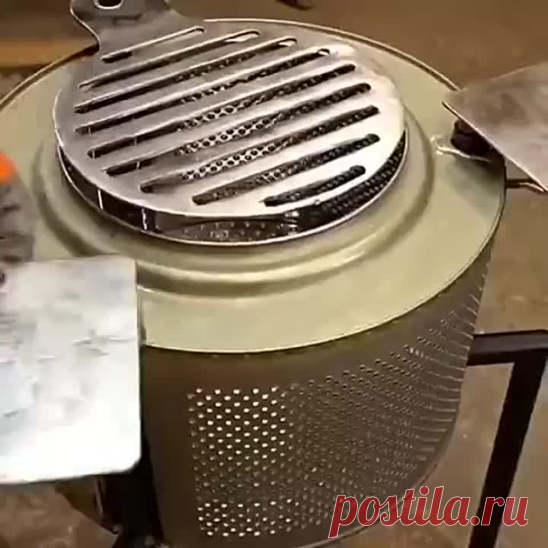Мангал из стиралки