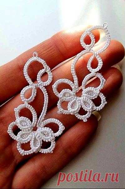 Pin by Sodré on vestido de noiva e assessórios... | Tatting jewelry, Needle tatting patterns, Tatting tutorial