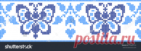 Immagine vettoriale stock 479866135 a tema Embroidered Pattern On Transparent Background (royalty free)