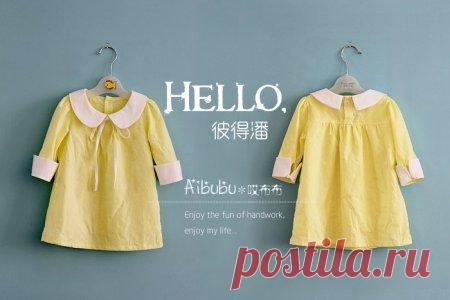 Платье - туника для девочки: выкройка для кройки и шитья