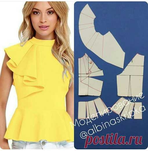 Моделирование блузки
#шитье #выкройки #моделирование #блузка