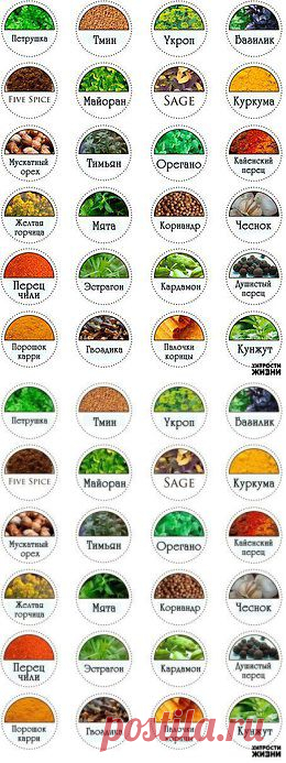 Этикетки для специй.