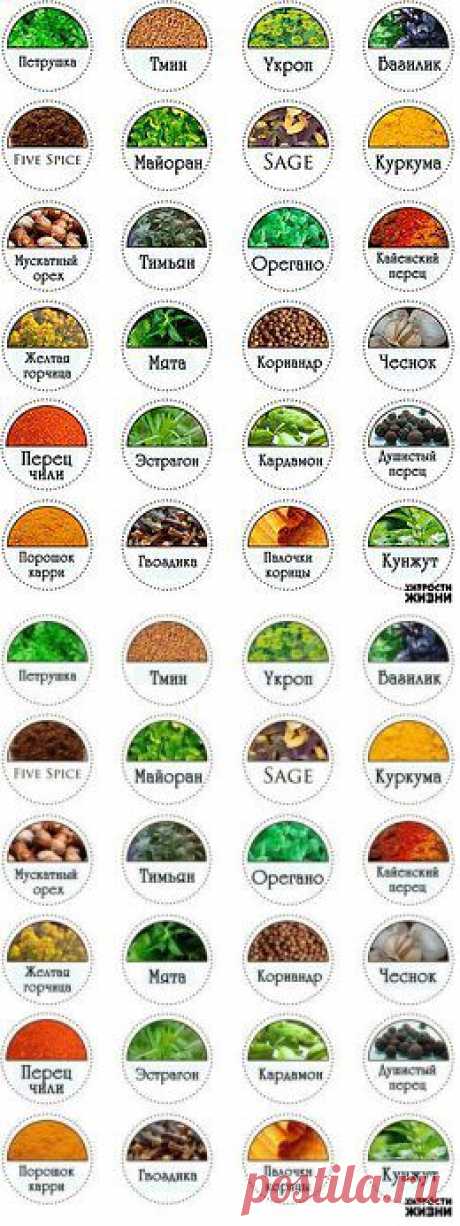 Этикетки для специй.
